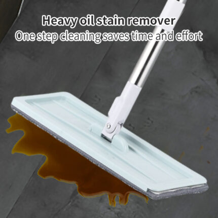 LJI-003Wet & Dry Dual-Use Flat Mop with Self-Cleaning Mop Cloth & Mop Bucket